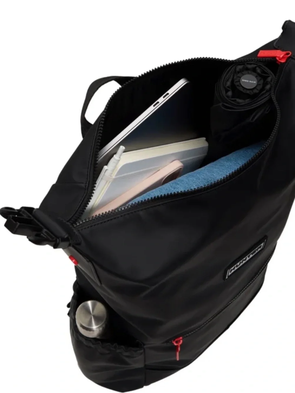 Hunter Top Clip Backpack fits 14” laptop, Waterproof, Black, NWT